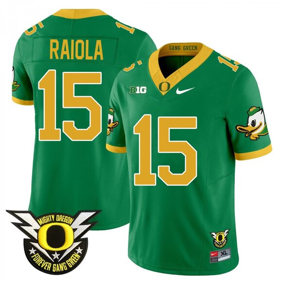 Mens Youths Choose Dylan Raiola Vapor Jersey Green Stitched